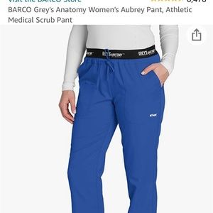 Barco Greys Anatomy Womens Aubrey galaxy blue scrub/workwear Pant XL
